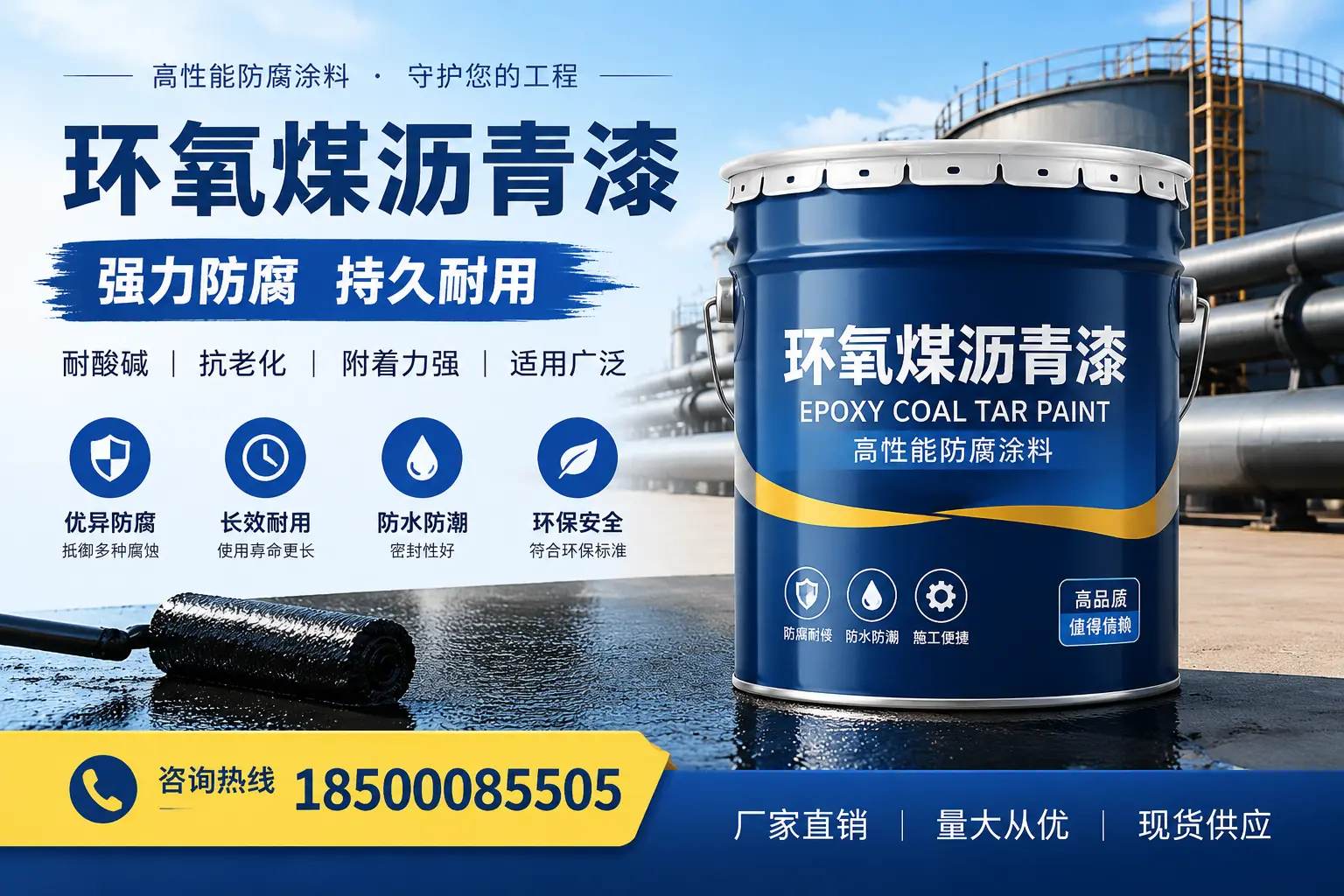 环氧煤沥青漆在防腐领域的重要性，黑河行业动态